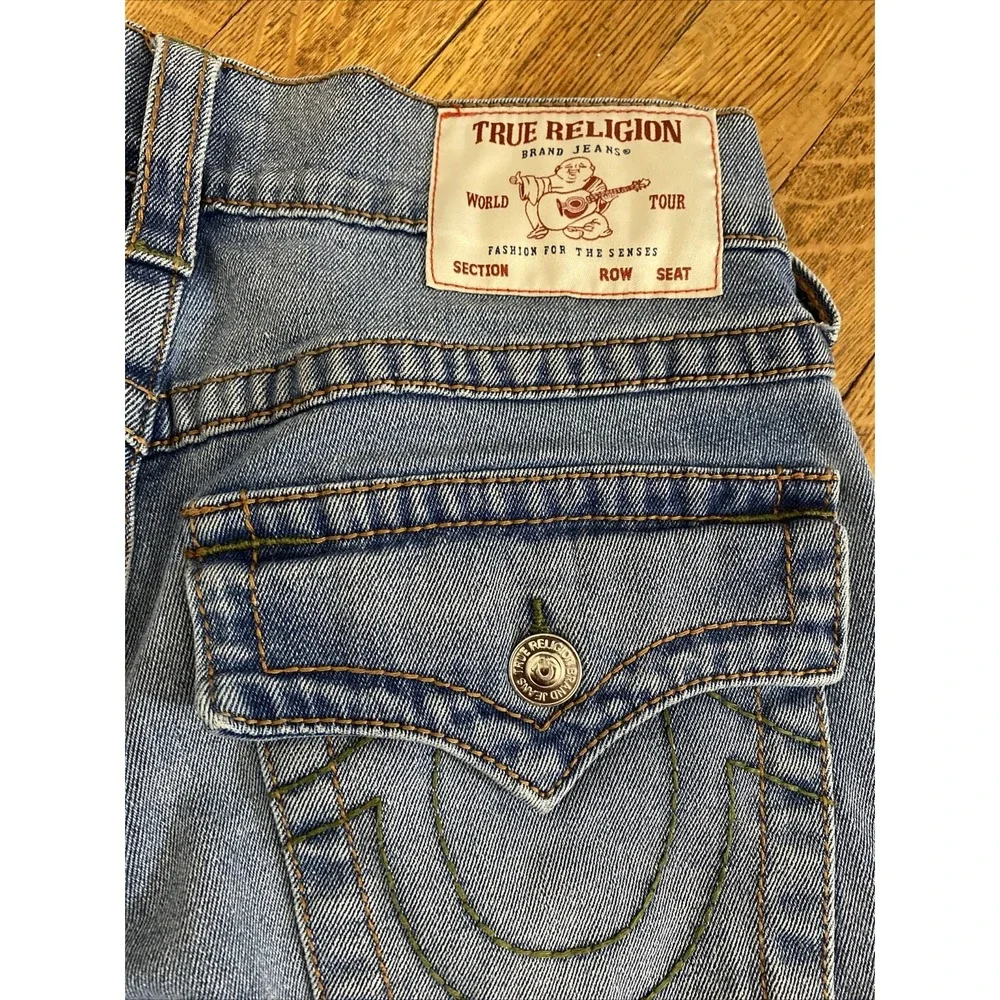 True Religion Ricky Relaxed Straight Denim Jeans Men's Tag 30 Actual 31 X 28